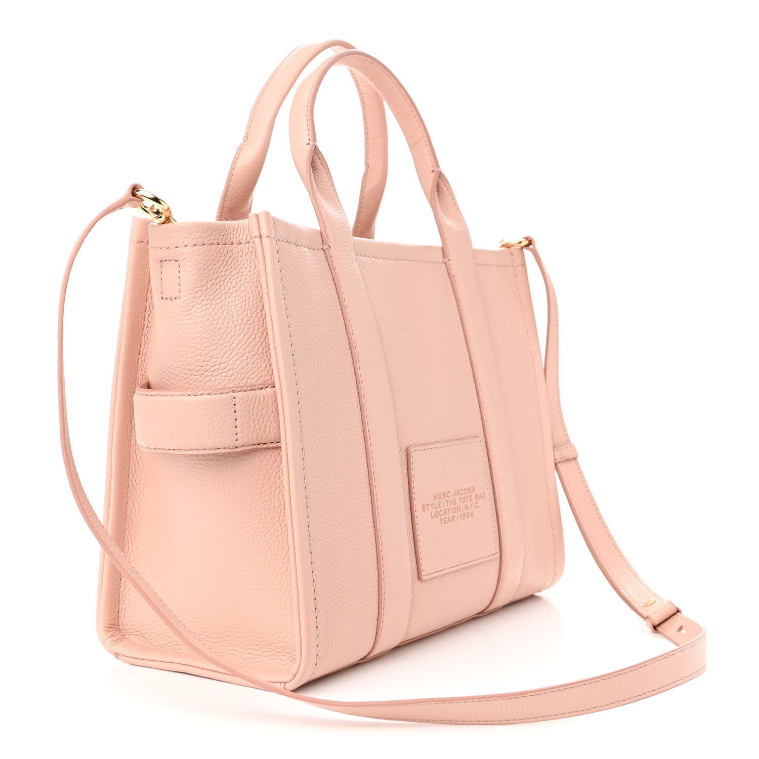 Marc Jacobs Grained Calfskin Medium The Tote Bag Rose Dust 3 of 12