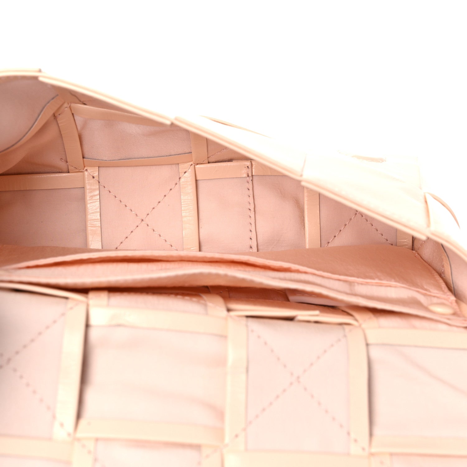 Bottega Veneta Paper Calfskin Intrecciato Cassette Belt Bag Melon Washed 6 of 9