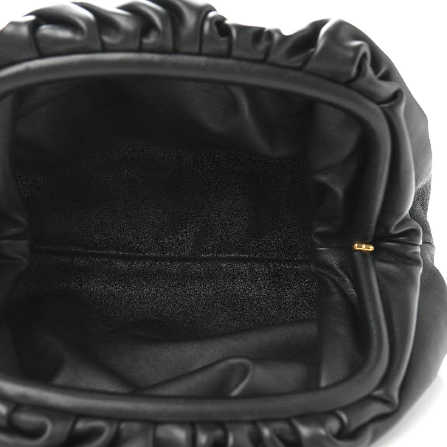 Bottega Veneta Smooth Butter Calf The Pouch Oversized Clutch Black 5 of 9
