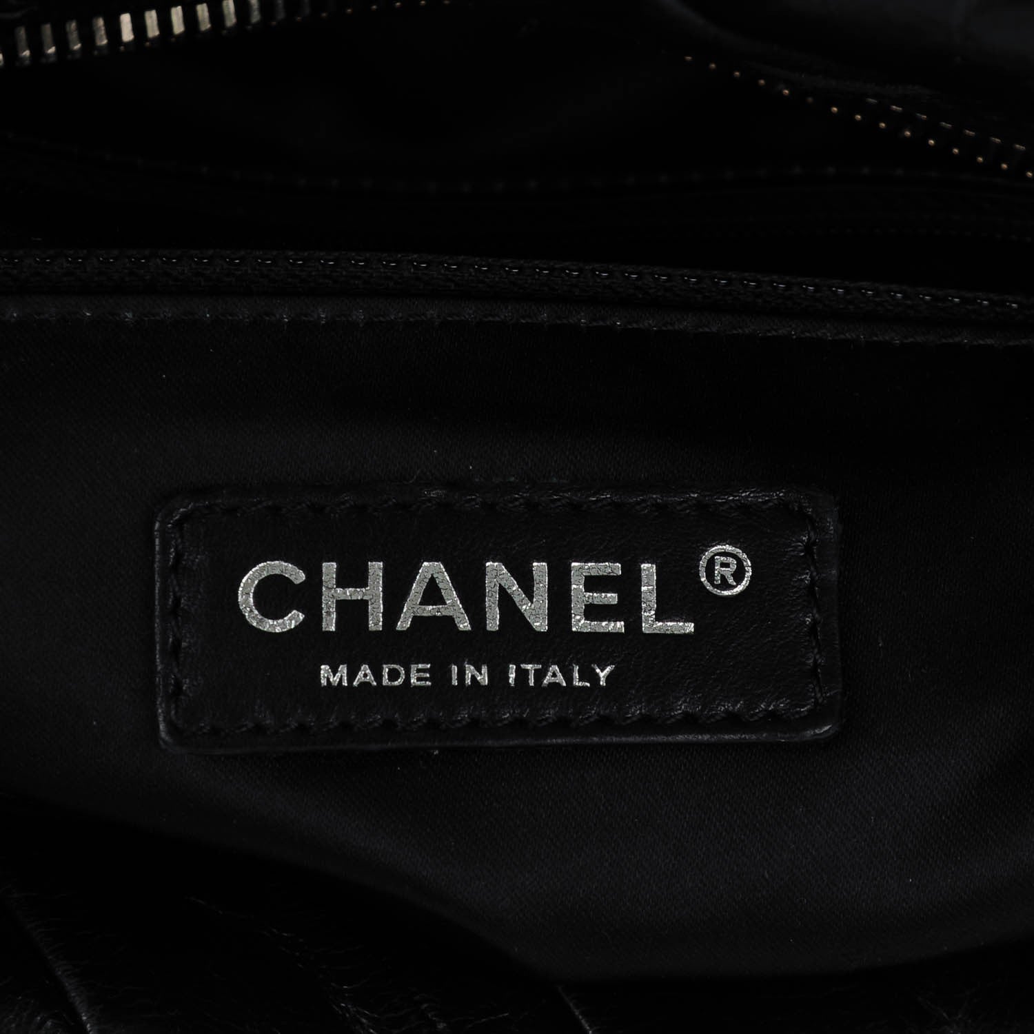 Chanel Glazed Calfskin Large Twisted Tote Black 6 of 7