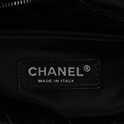 Chanel Glazed Calfskin Large Twisted Tote Black 6 of 7