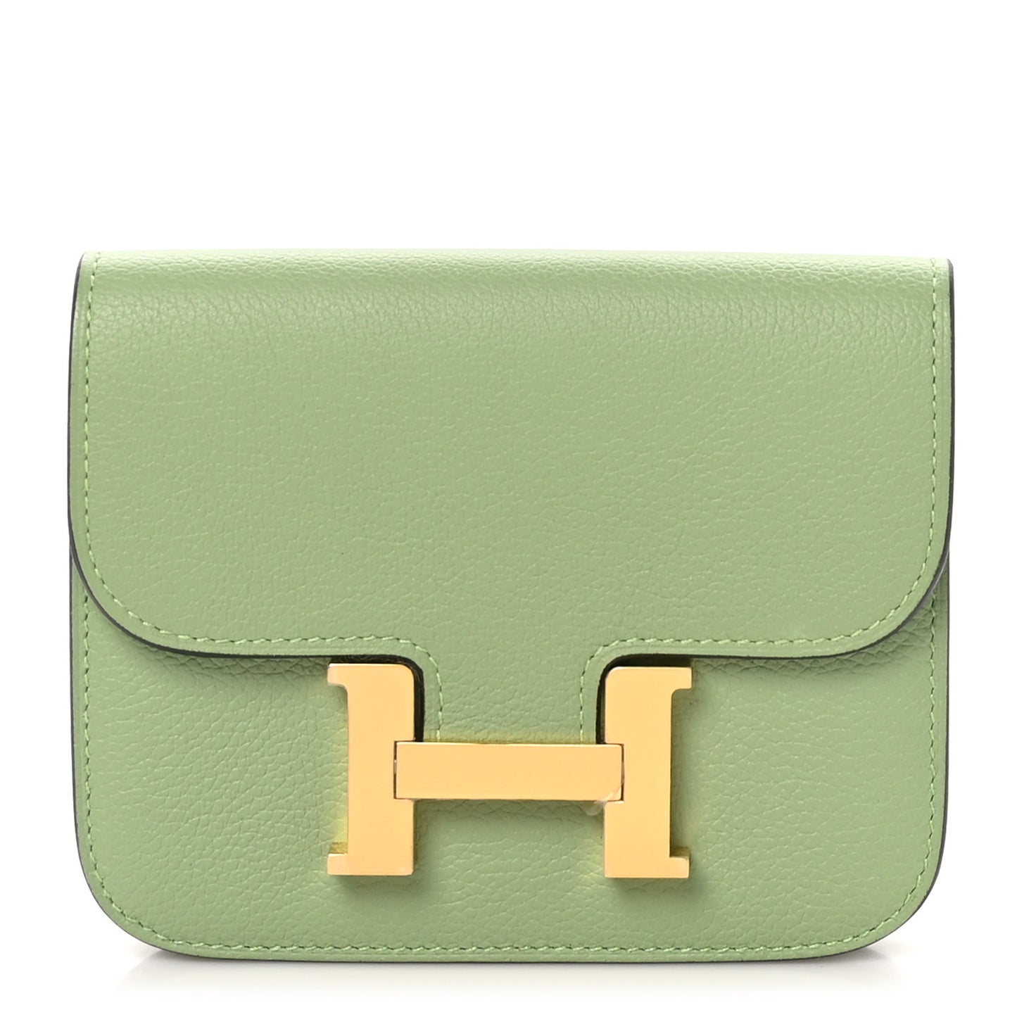 Evercolor Constance Slim Wallet Vert Criquet