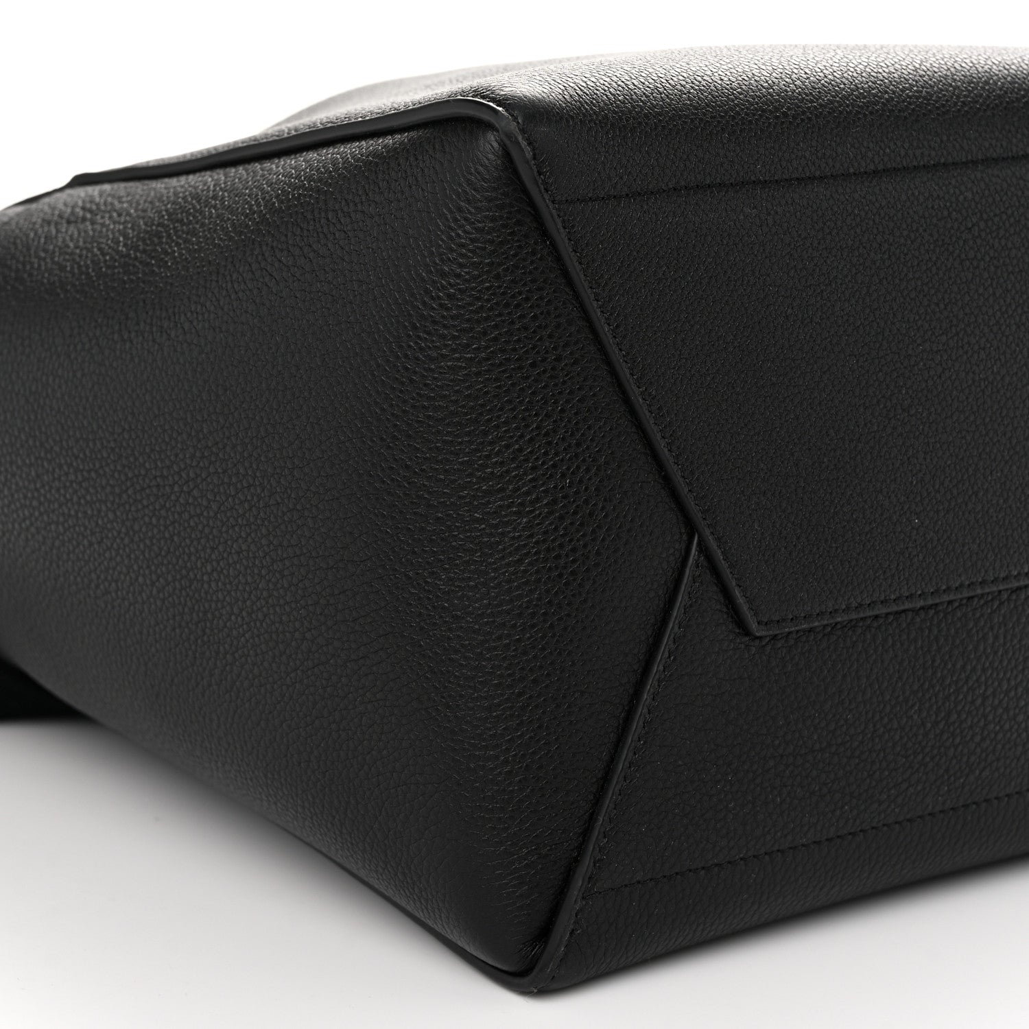 Celine Soft Grained Calfskin Sangle Bucket Bag Black 8 of 9