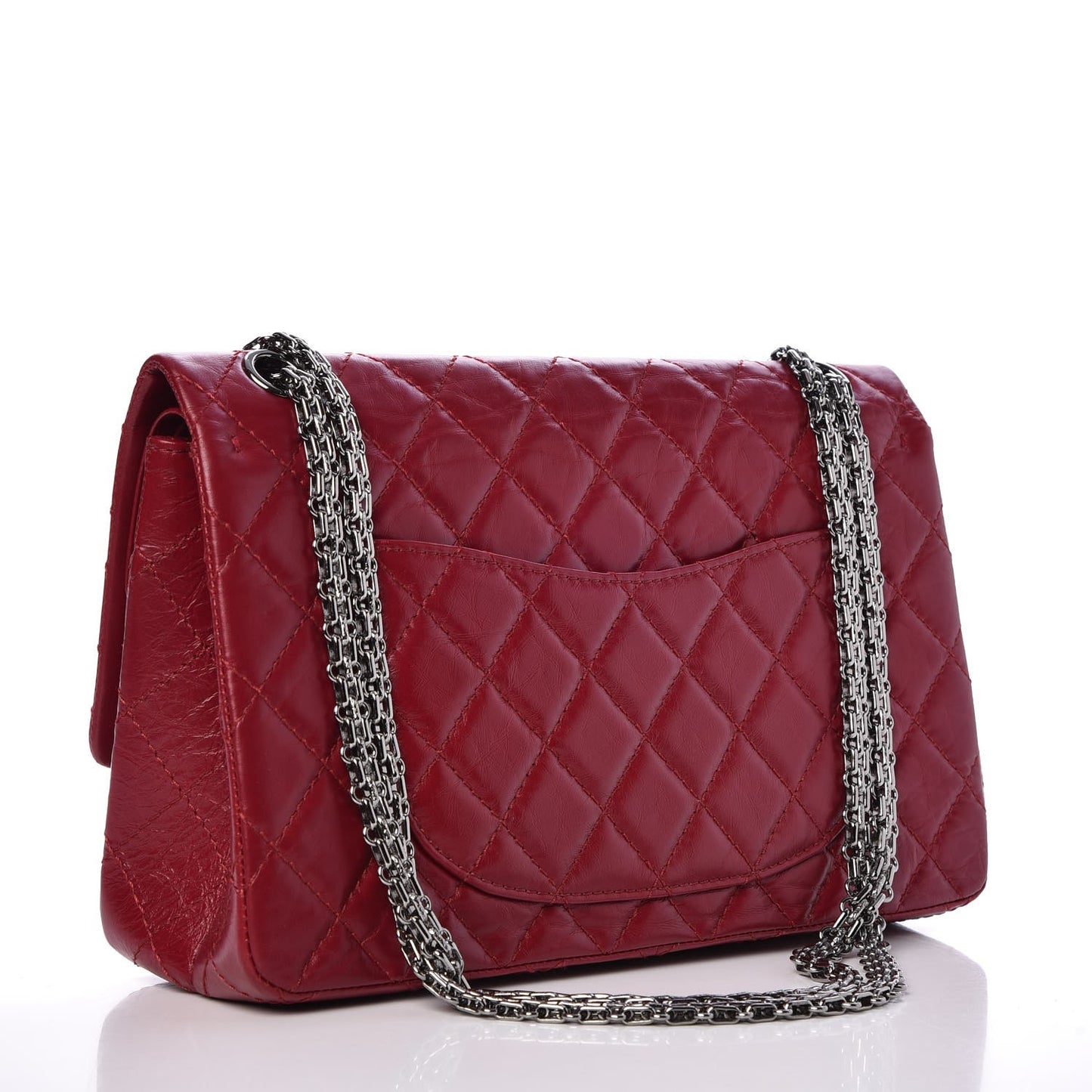 Aged Calfskin Quilted 2.55 Reissue 226 Flap Red