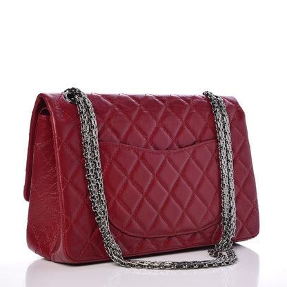 Chanel Aged Calfskin Quilted 2.55 Reissue 226 Flap Red 4 of 11