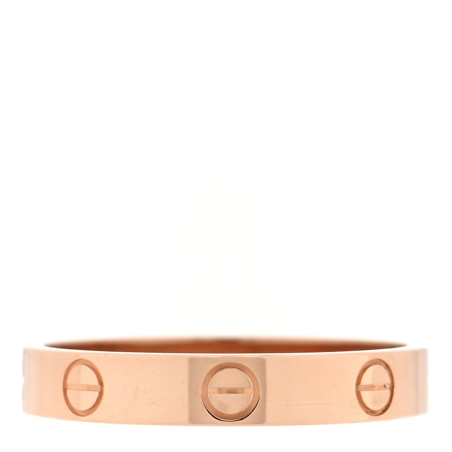 18K Pink Gold 3.5mm LOVE Wedding Band Ring 59 8.75