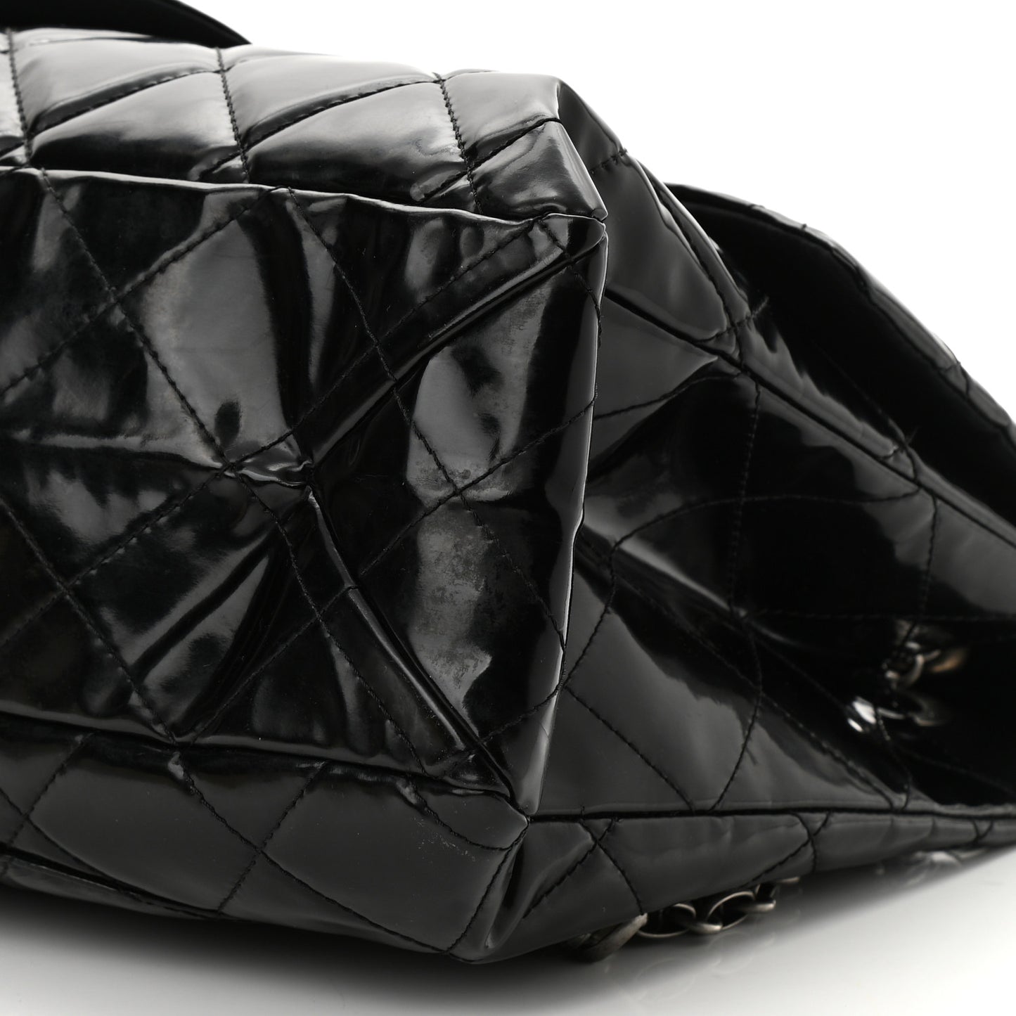 Vinyl Quilted XXL Reissue Flap Black