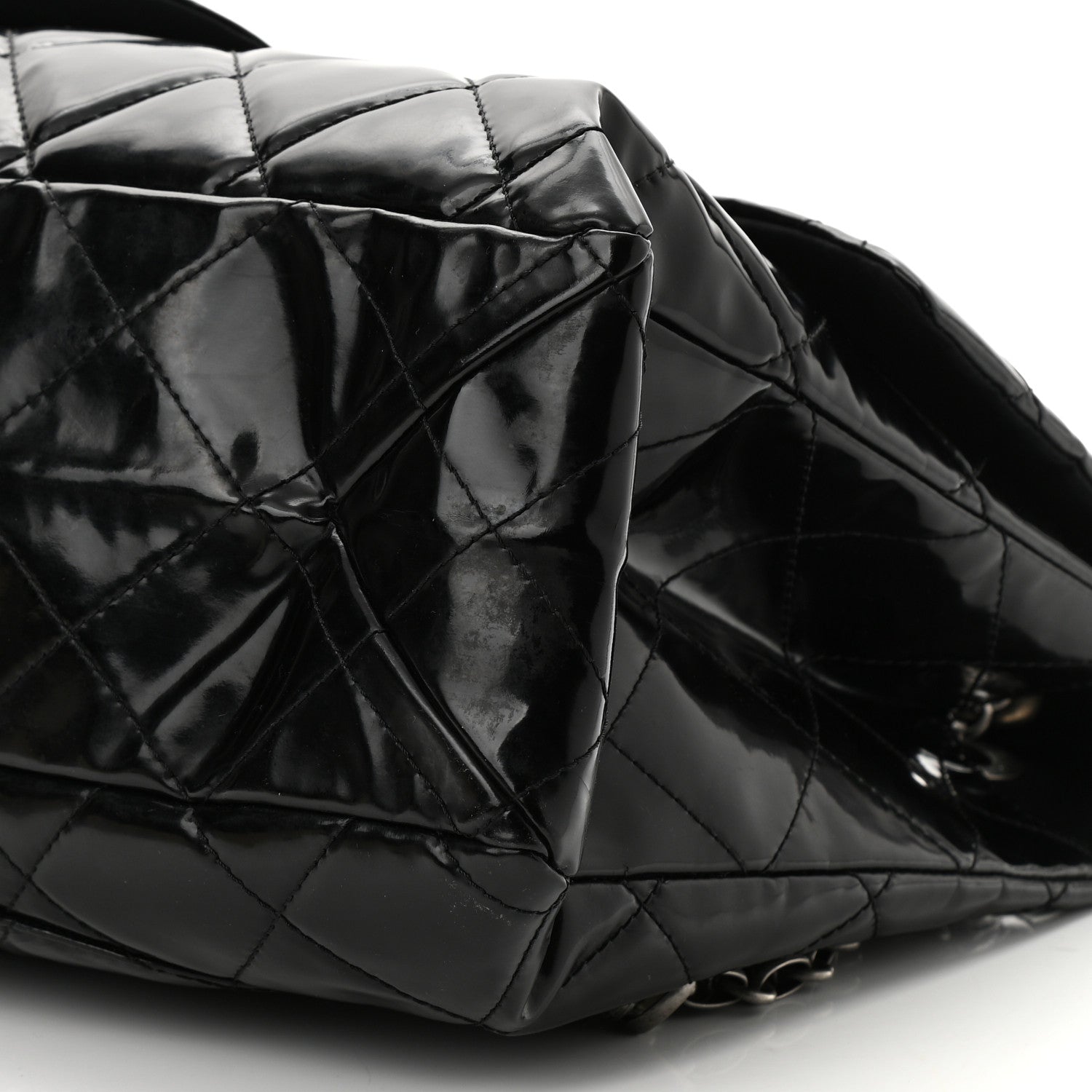 Chanel Vinyl Quilted XXL Reissue Flap Black 9 of 9