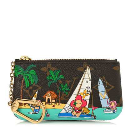 Louis Vuitton Monogram 2023 Christmas Animation Sailing Key Pouch Dragon Fruit Pink 1 of 9