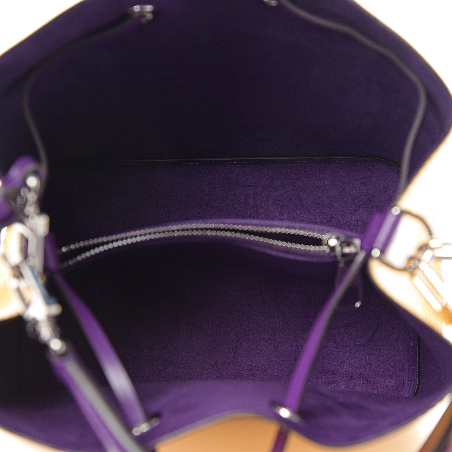 Louis Vuitton Epi NeoNoe MM Citron Violet 4 of 9