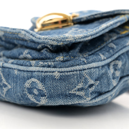 Louis Vuitton Denim Fairfax Pochette Blue 9 of 9
