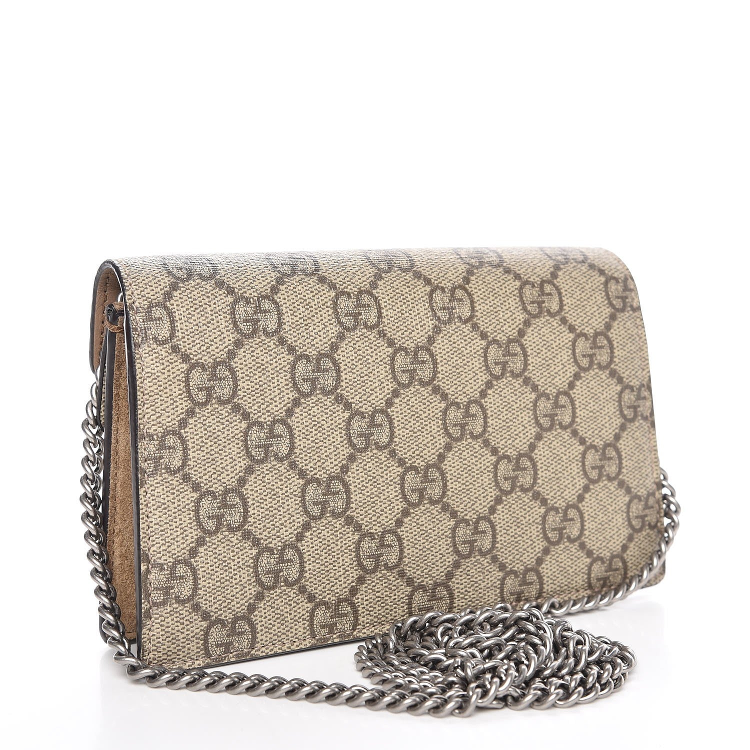 Gucci GG Supreme Monogram Super Mini Dionysus Shoulder Bag Taupe 3 of 10