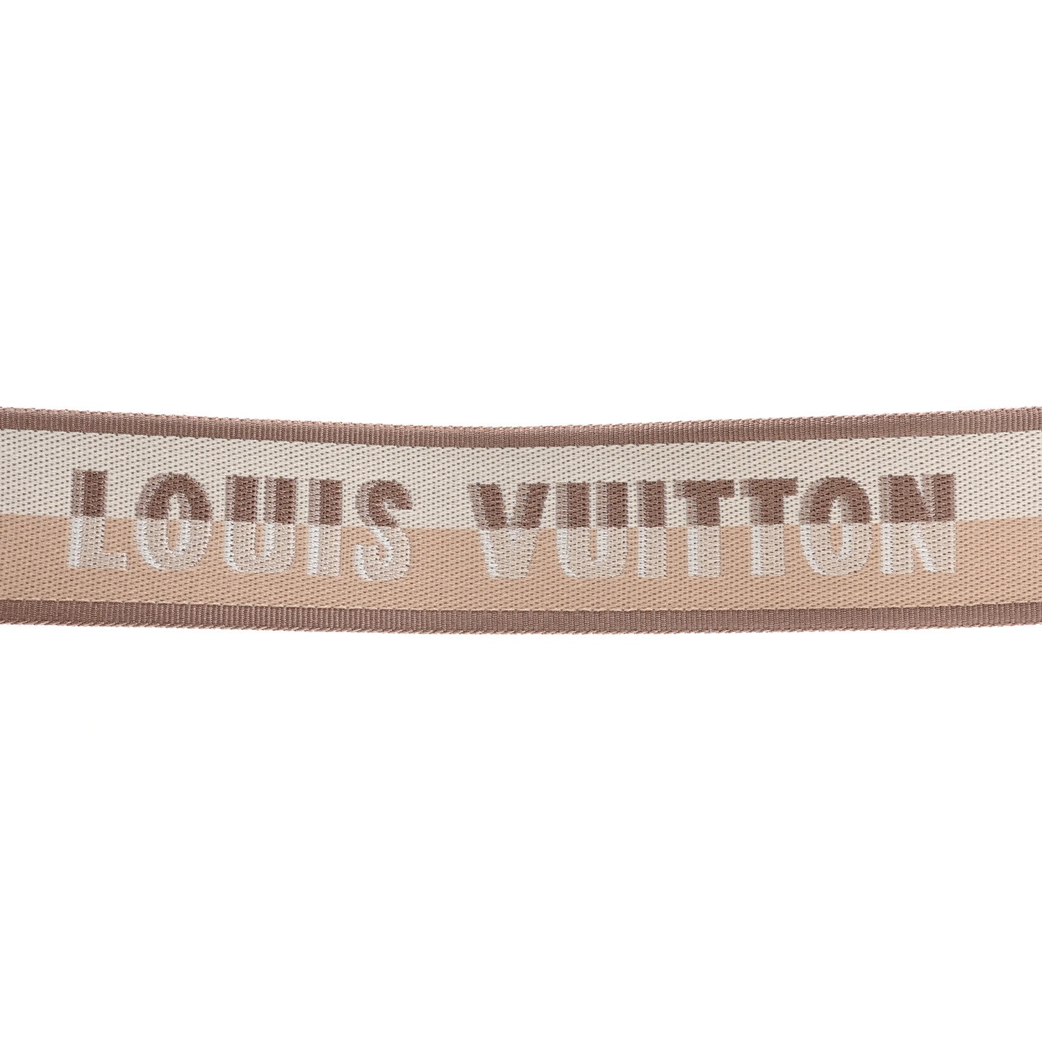 Louis Vuitton Jacquard Neverfull BB Shoulder Strap Beige Brown 3 of 5