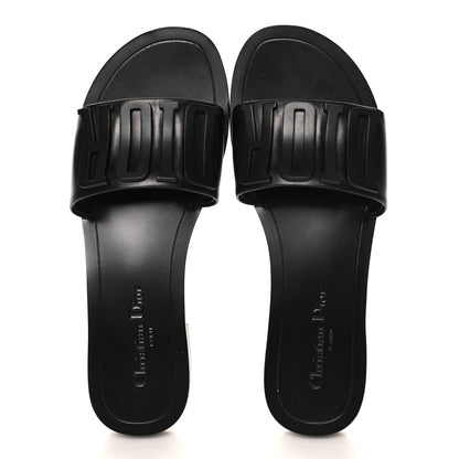 Christian Dior Calfskin Dio(r)evolution 10mm Slide Sandals 40 Black 2 of 10
