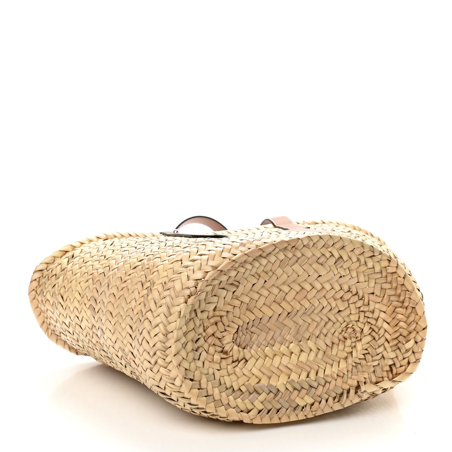 Raffia Basket Tote Bag Natural Tan