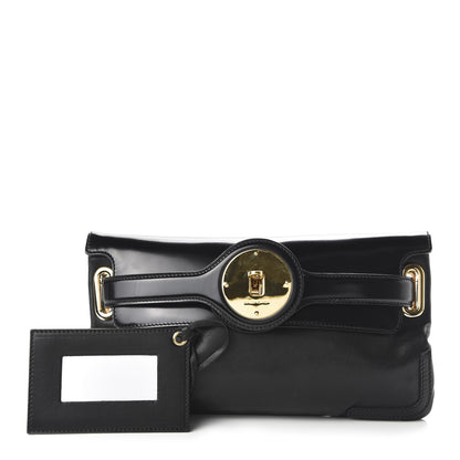 Balenciaga Calfskin Lune Clutch Black 1 of 10