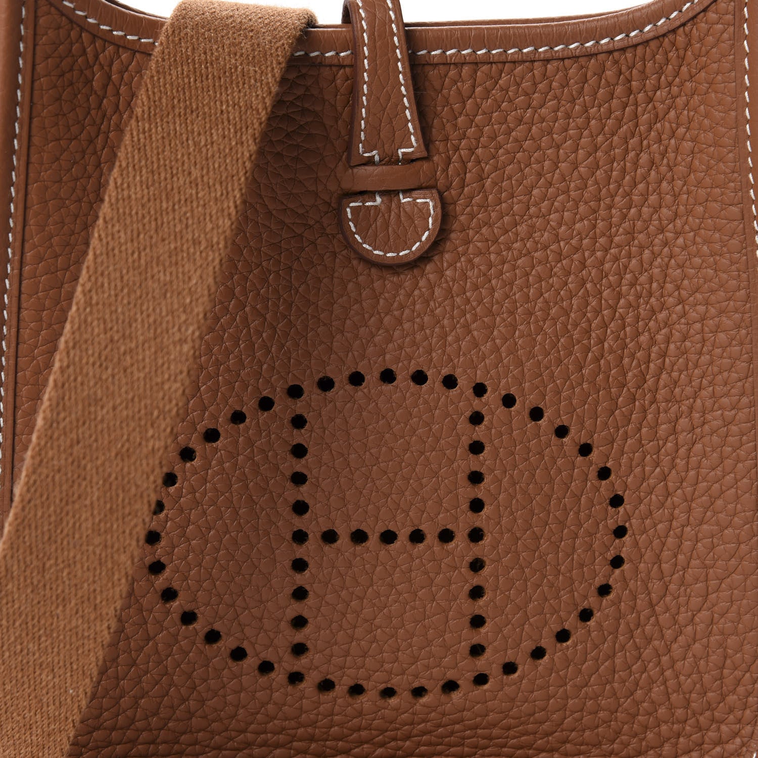 Hermes Taurillon Clemence Evelyne TPM Gold 9 of 10