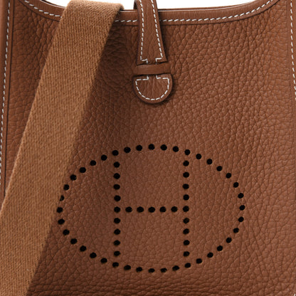 Hermes Taurillon Clemence Evelyne TPM Gold 9 of 10