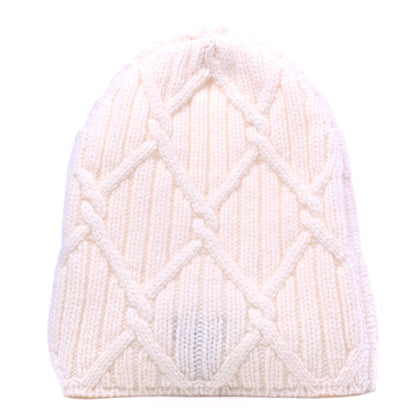 Chanel CHANE Cashmere CC Beanie Hat White 2 of 4