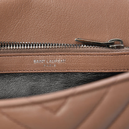 Saint Laurent Sheepskin Matelasse Chevron Monogram Medium College Bag Fard 6 of 10