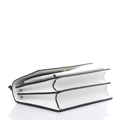 Saint Laurent Calfskin Bi-Color Medium Monogram Sunset Black Pearl White 4 of 9