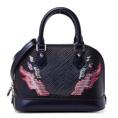 Louis Vuitton Epi Sequins Flame Alma Nano Blue Nuit 1 of 8