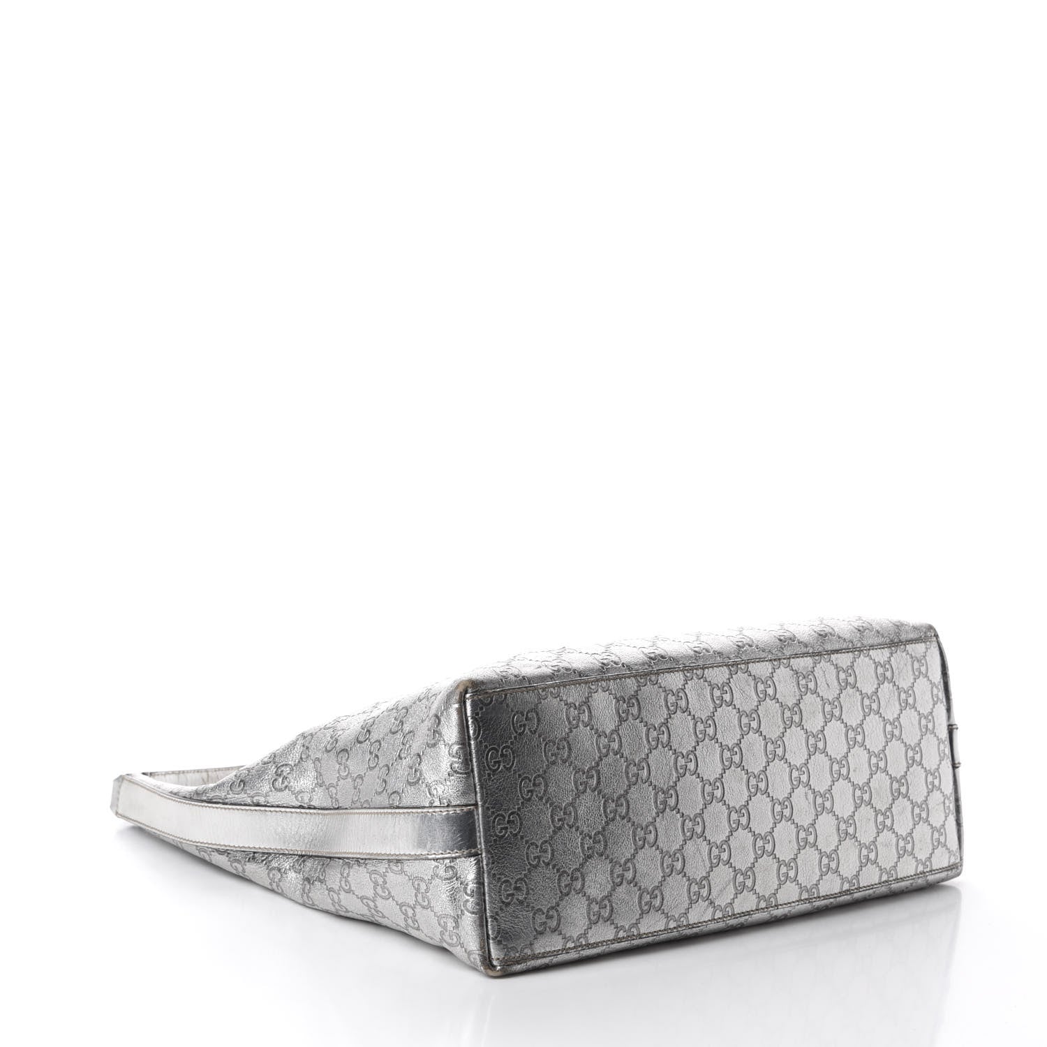 Gucci Metallic Guccissima Hobo Silver 4 of 12