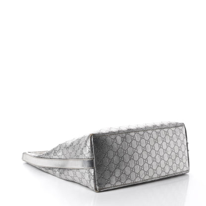 Gucci Metallic Guccissima Hobo Silver 4 of 12