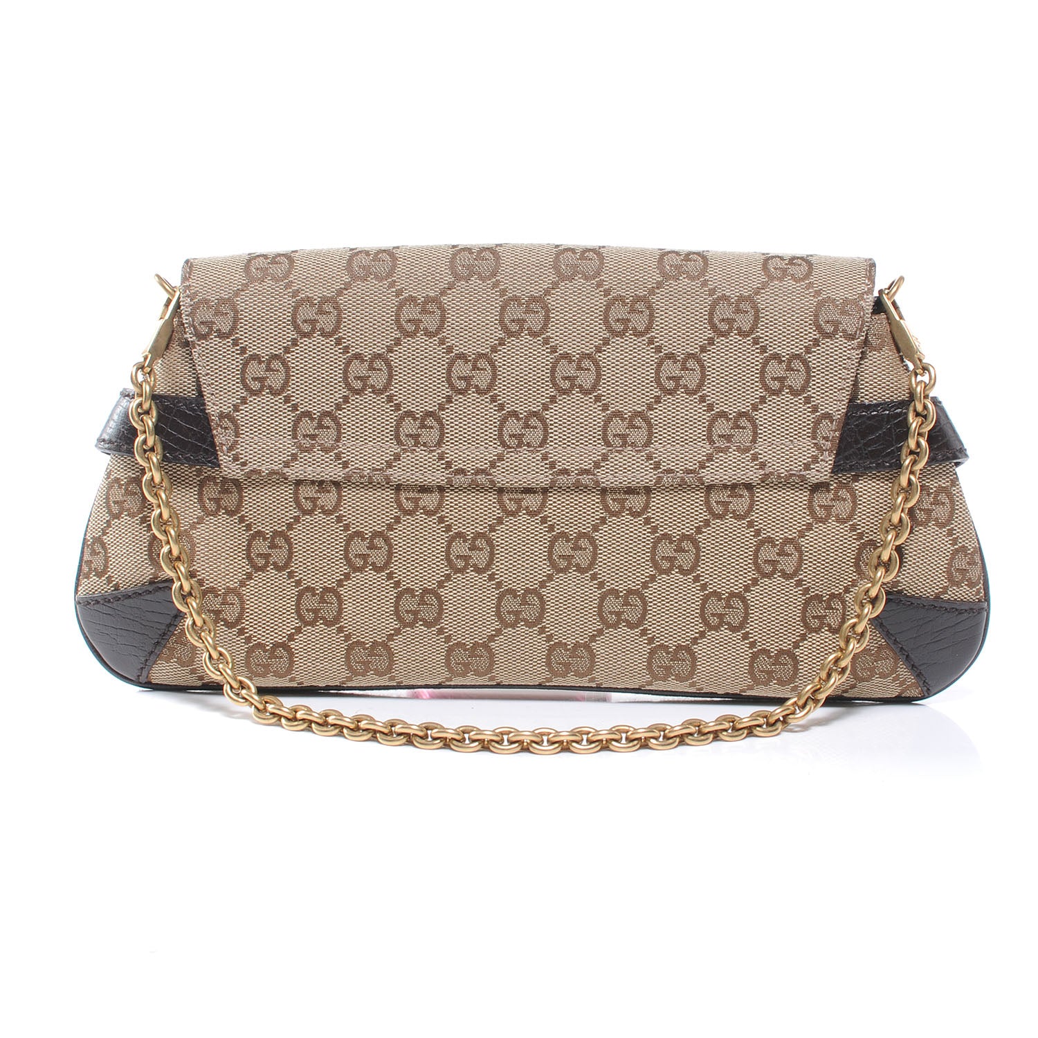 Gucci Monogram Horsebit Clutch Ebony 3 of 7