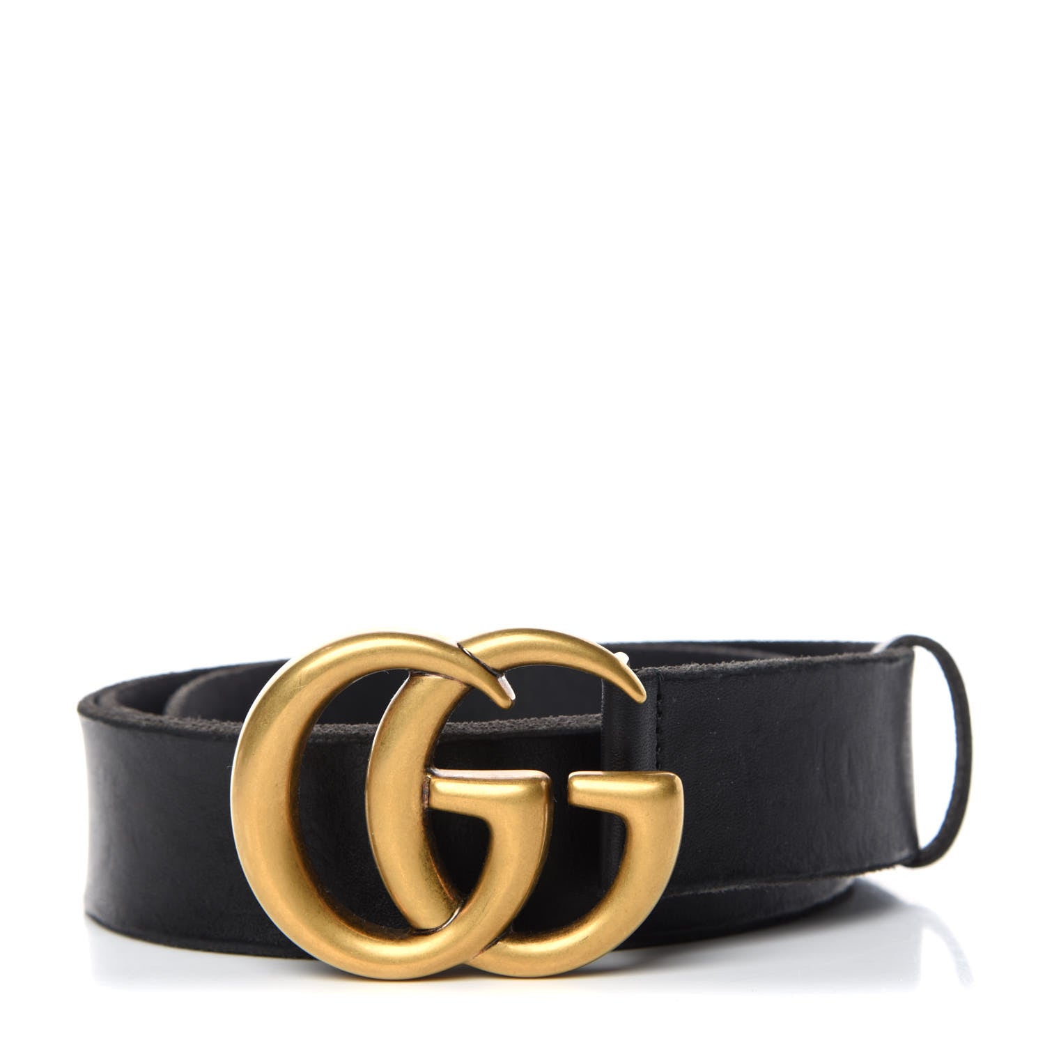 Gucci Faded Calfskin Double G 40mm Belt 110 44 Black 1 of 6