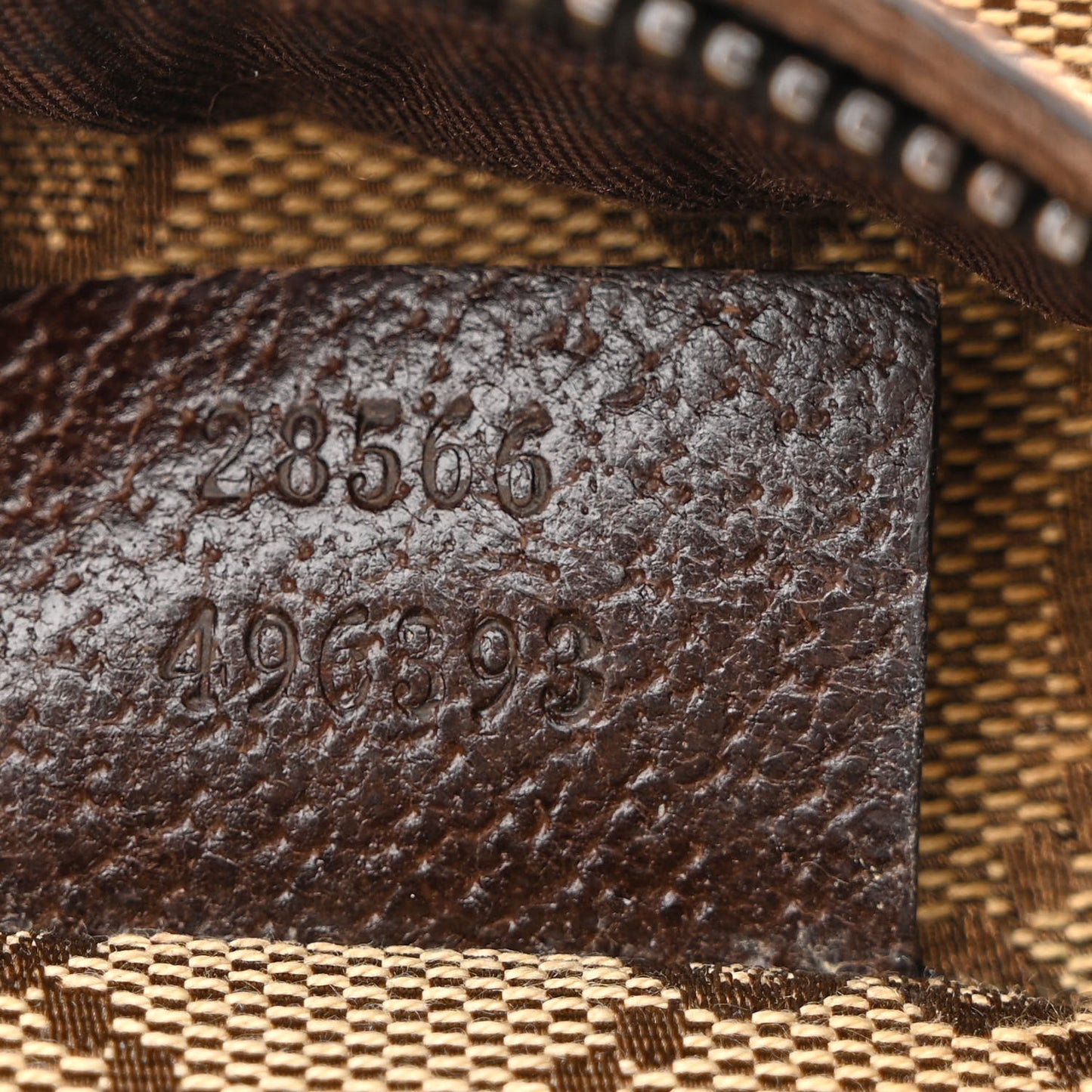 Monogram Web Belt Bag Dark Brown