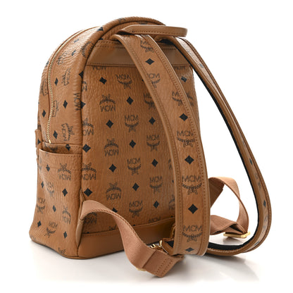 MCM Visetos Small Stark Rabbit Backpack Cognac 3 of 10