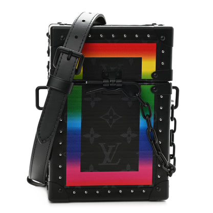 Louis Vuitton Monogram Eclipse Rainbow Vertical Trunk Black 1 of 7