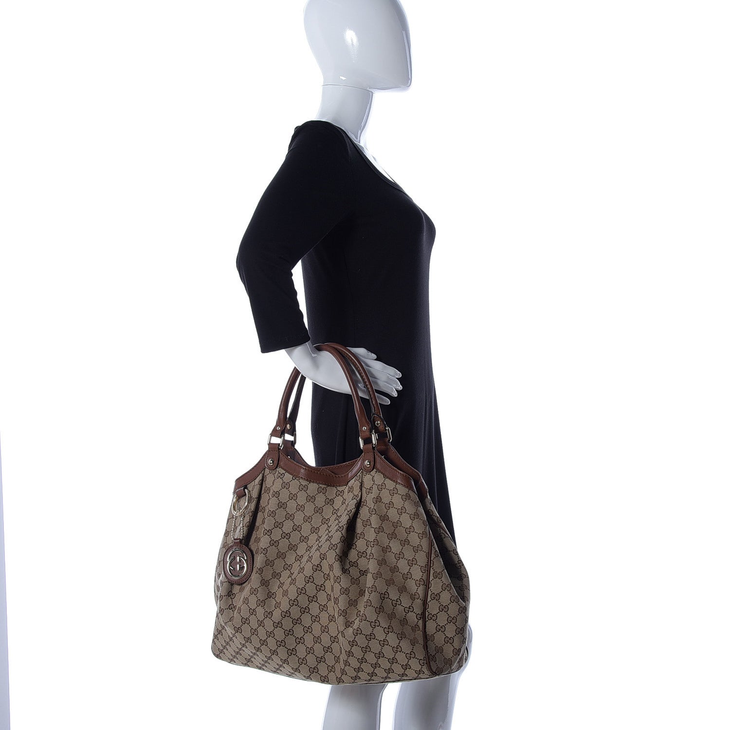 Gucci Monogram Large Sukey Tote Brown 2 of 9
