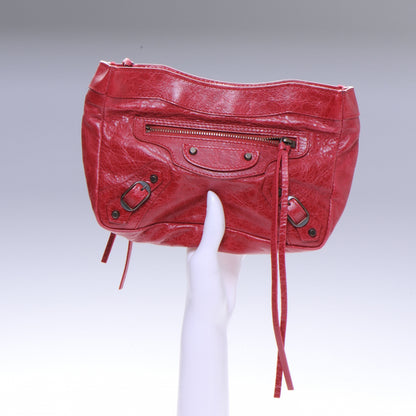 Balenciaga Chevre Porte Toilette Makeup Clutch Sang 2 of 7