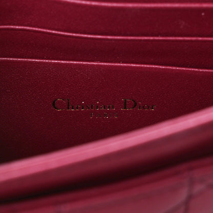 Christian Dior Lambskin Cannage Mini My Dior Bag Burgundy 6 of 9