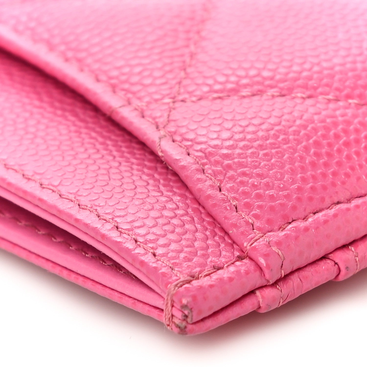 Chanel Caviar Quilted Card Holder Pink 12 of 14