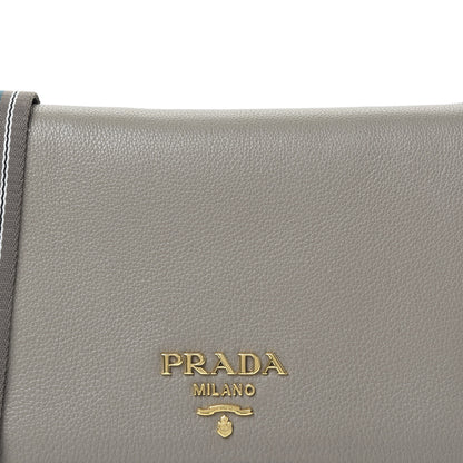 Prada Vitello Daino Flap Crossbody Argilla 8 of 9