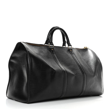Louis Vuitton Epi Keepall 50 Black 2 of 19