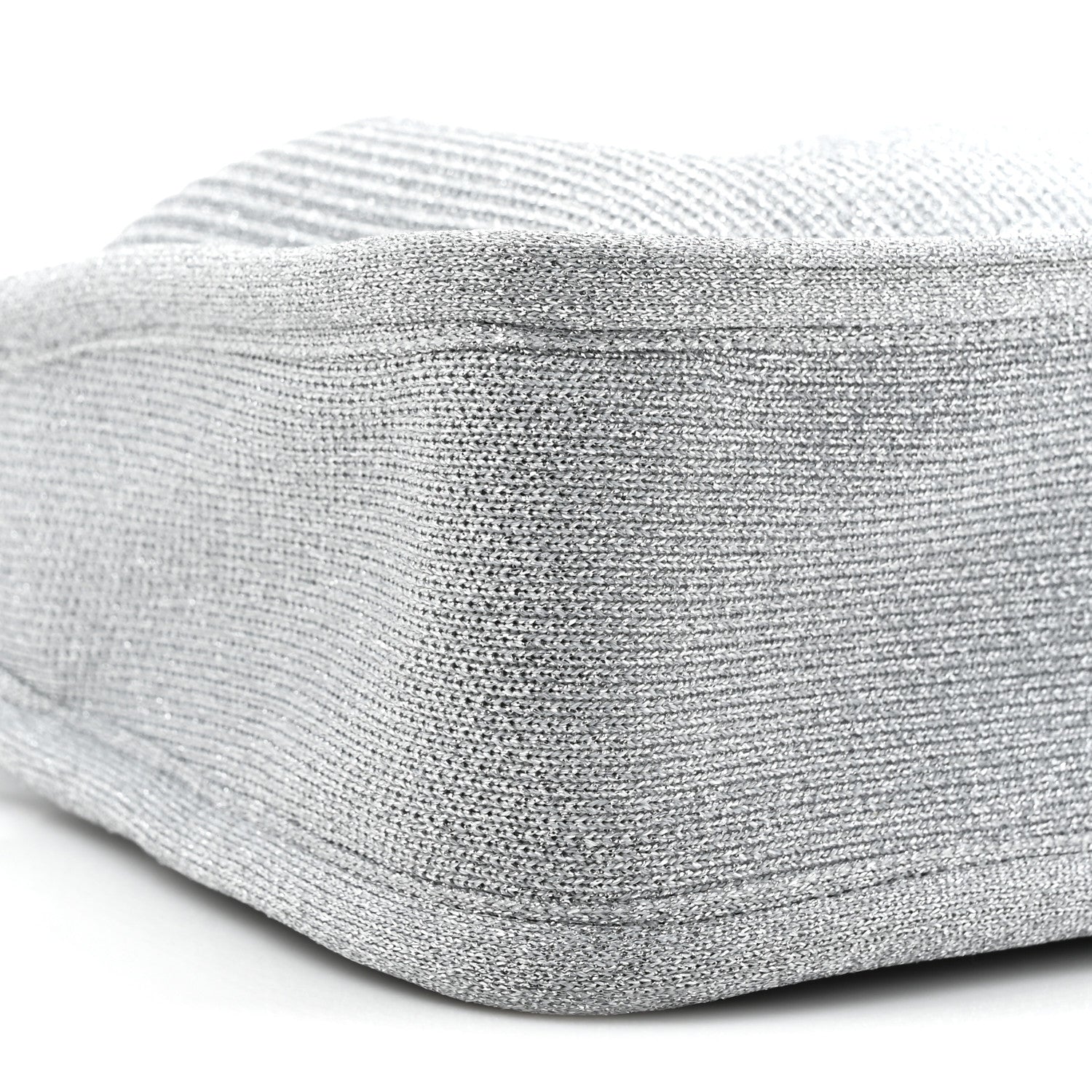 Alexander Wang Metallic Ribbed Knit Small Ryan Bag Silver 9 of 9