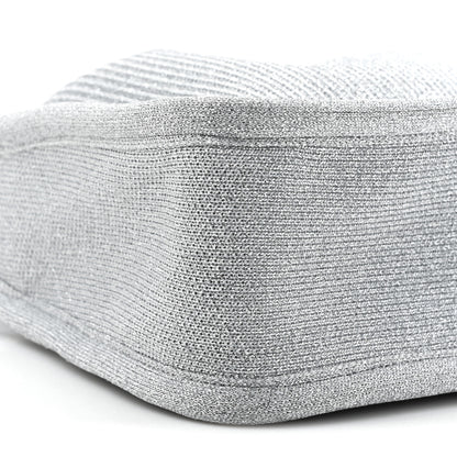 Alexander Wang Metallic Ribbed Knit Small Ryan Bag Silver 9 of 9