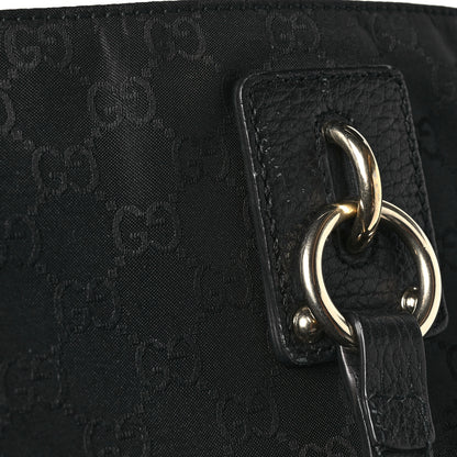 Gucci Nylon Monogram Medium Handle Vertical Tote Black 15 of 15