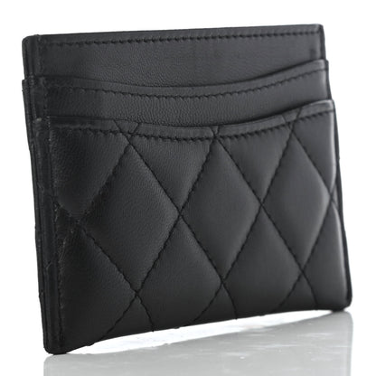 Chanel Lambskin Quilted Card Holder Black 3 of 8