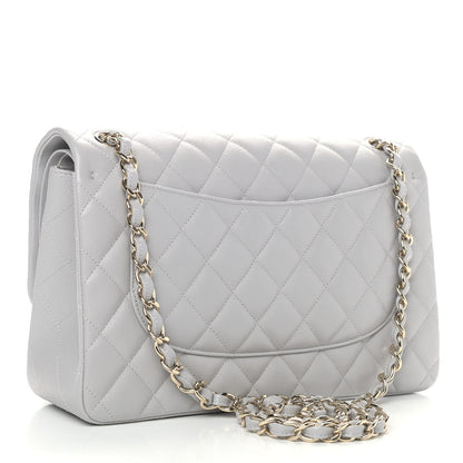 Chanel Caviar Quilted Jumbo Double Flap Grey 2 of 4