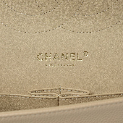 Chanel Caviar Quilted Jumbo Double Flap Beige Clair 6 of 9
