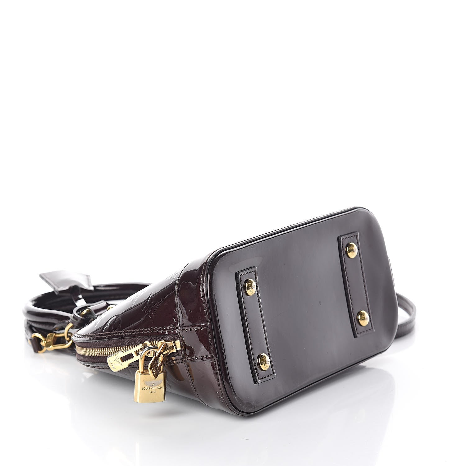 Louis Vuitton Vernis Alma BB Amarante 4 of 8