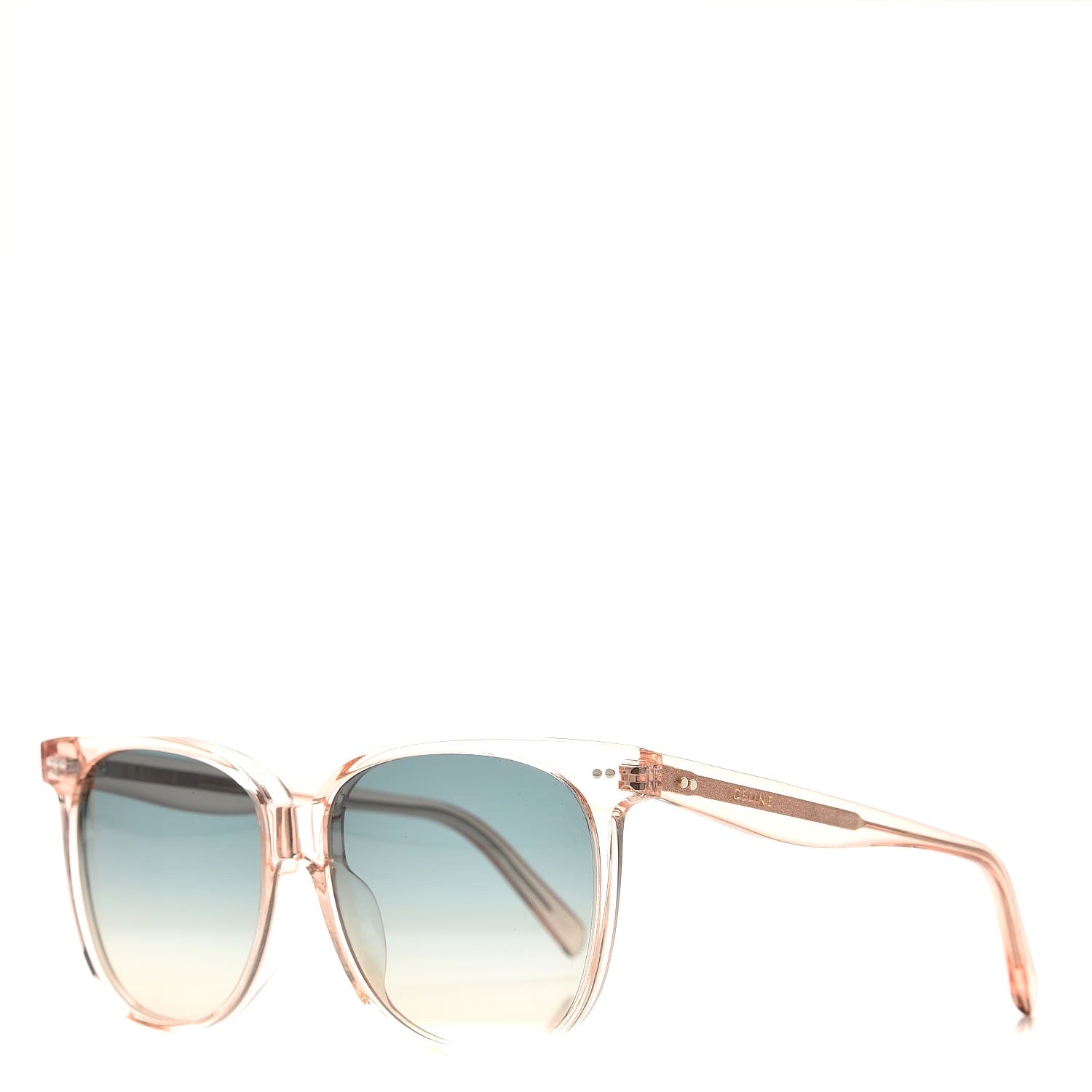 Celine Acetate CL40022F Sunglasses Baby Pink Turquoise 1 of 7
