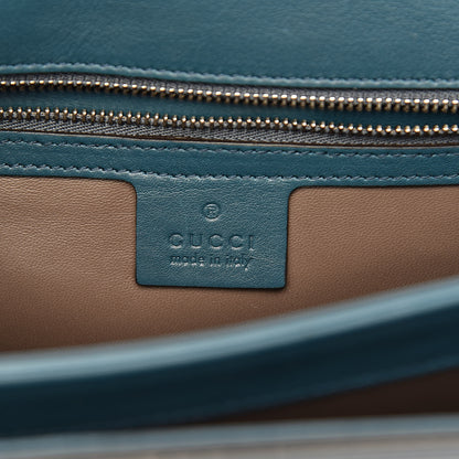 Gucci Shade Lux Calfskin Interlocking G Shoulder Bag Dusty Avio 6 of 10