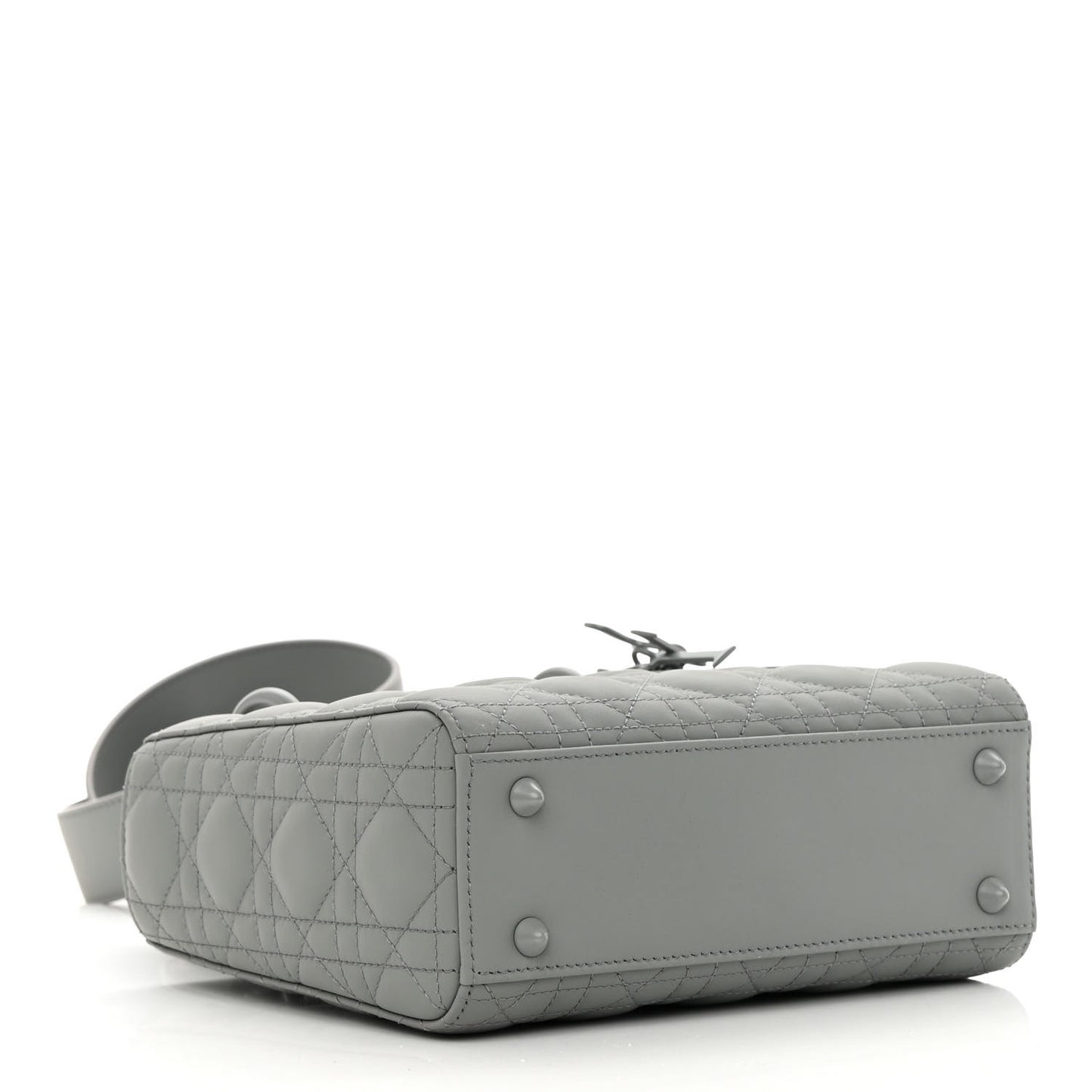 Ultra Matte Calfskin Cannage Small My ABCDior Lady Dior Gray