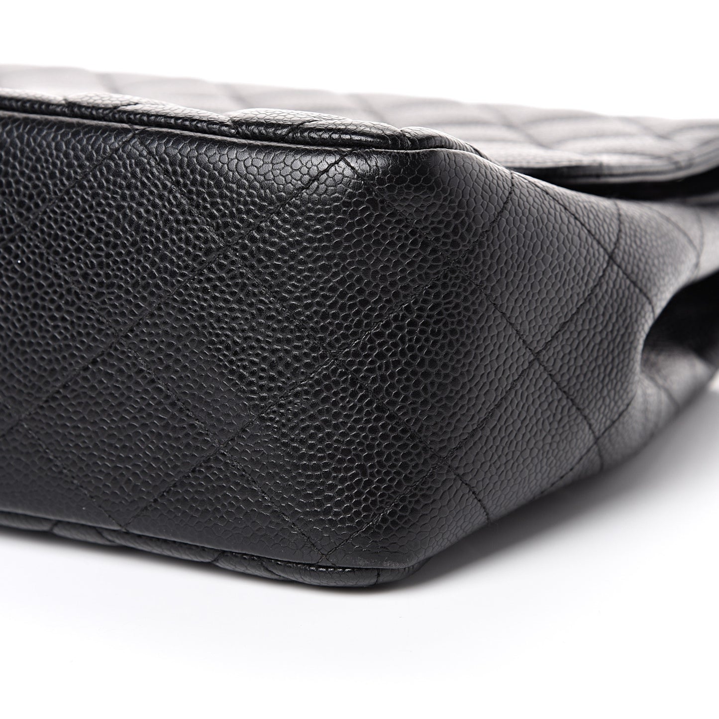 Caviar Quilted Jumbo Single Flap Black